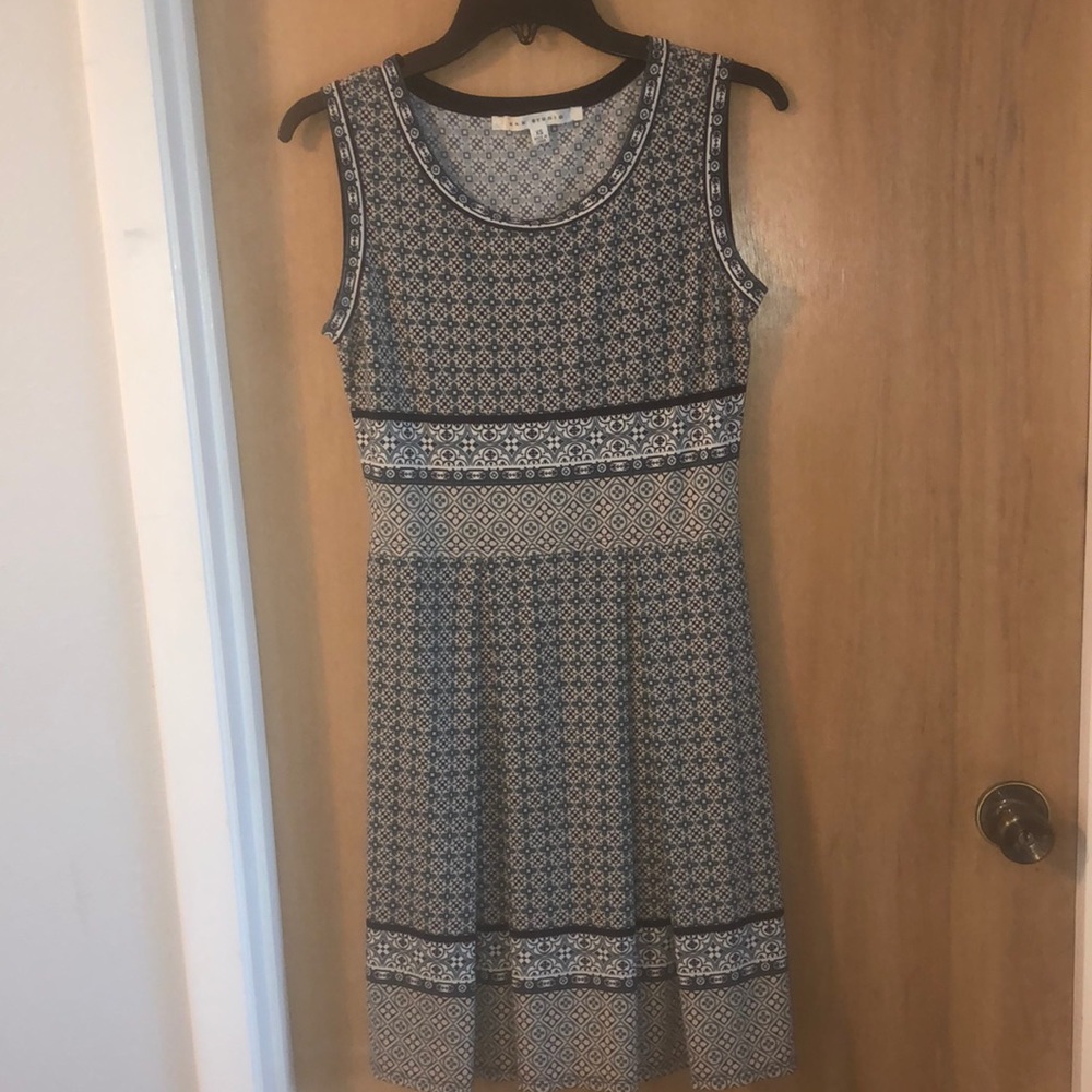 Max Studio Pleated Sleeveless Tank Lightweight Stretchy Dress Size XS
